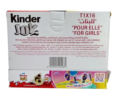 KINDER JOY GIRL V.W.T 20G