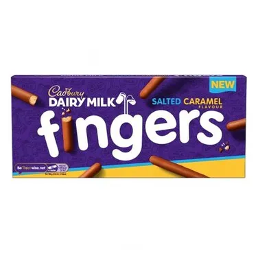 CADBURY FINGER SALTED CARAMEL 114G