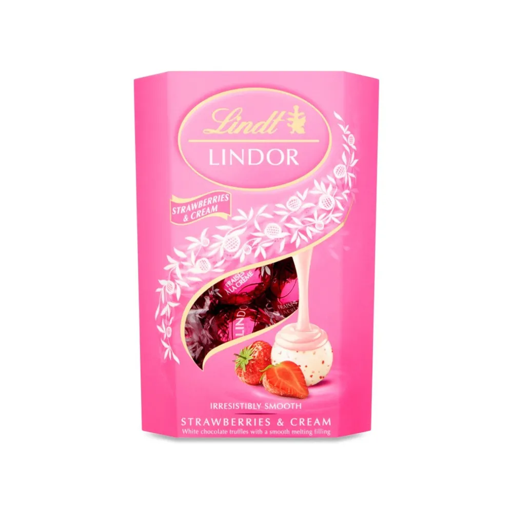 LINDT LINDOR STRAWBERRY 200GR