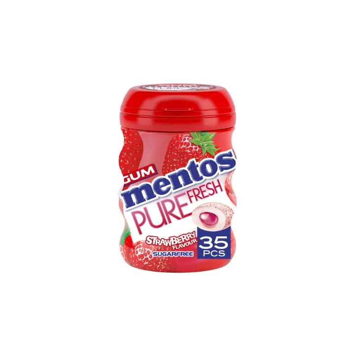 [8003440991107 / 80858850] MENTOS STRAWBERRY SUGAR FREE 60G