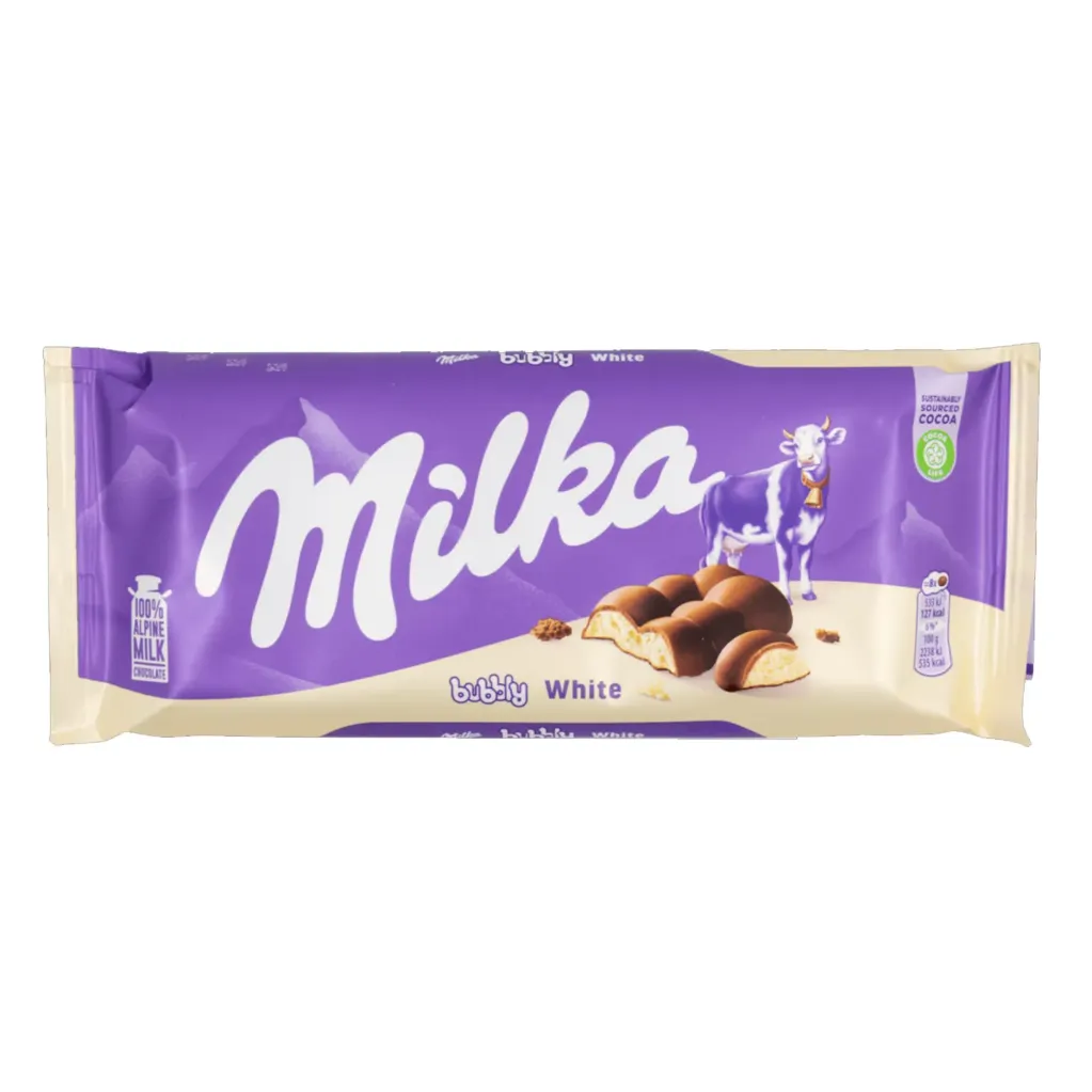 [7622201098490 /7622201098513] MILKA BUBBLY WHITE 95G