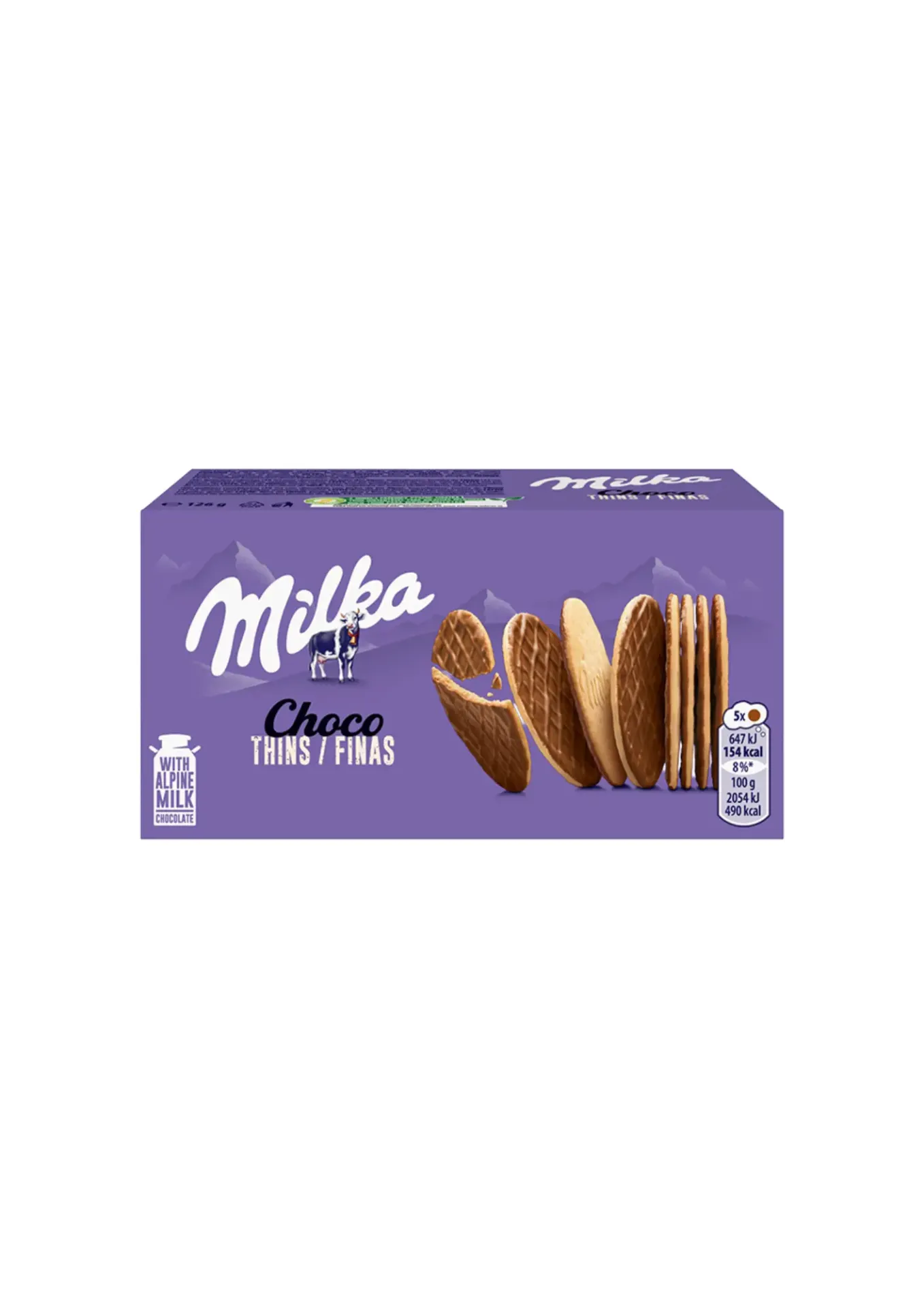 MILKA THINS CHOCO 126G