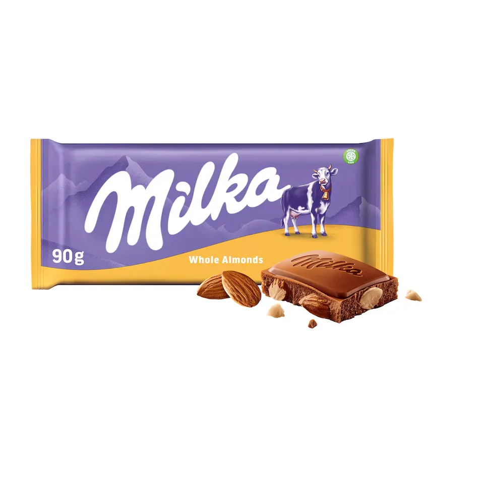 MILKA WHOLE ALMOND 90G