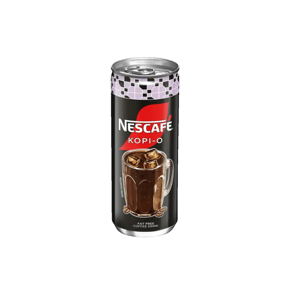 [09556001047236 / 9556001047243] NESCAFE BLACK ROAST ( KOPI O )CAN 240ML