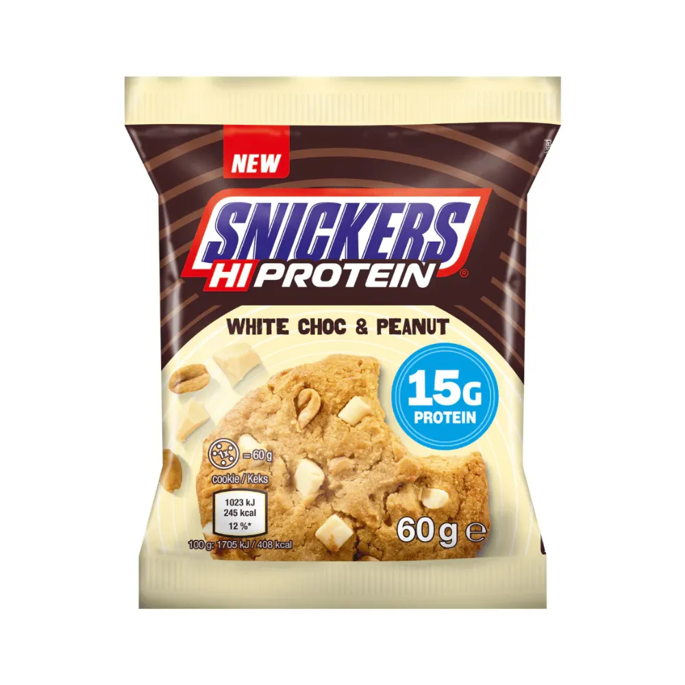 SNICKERS COOKIES WHITE HI PROTEIN 60G