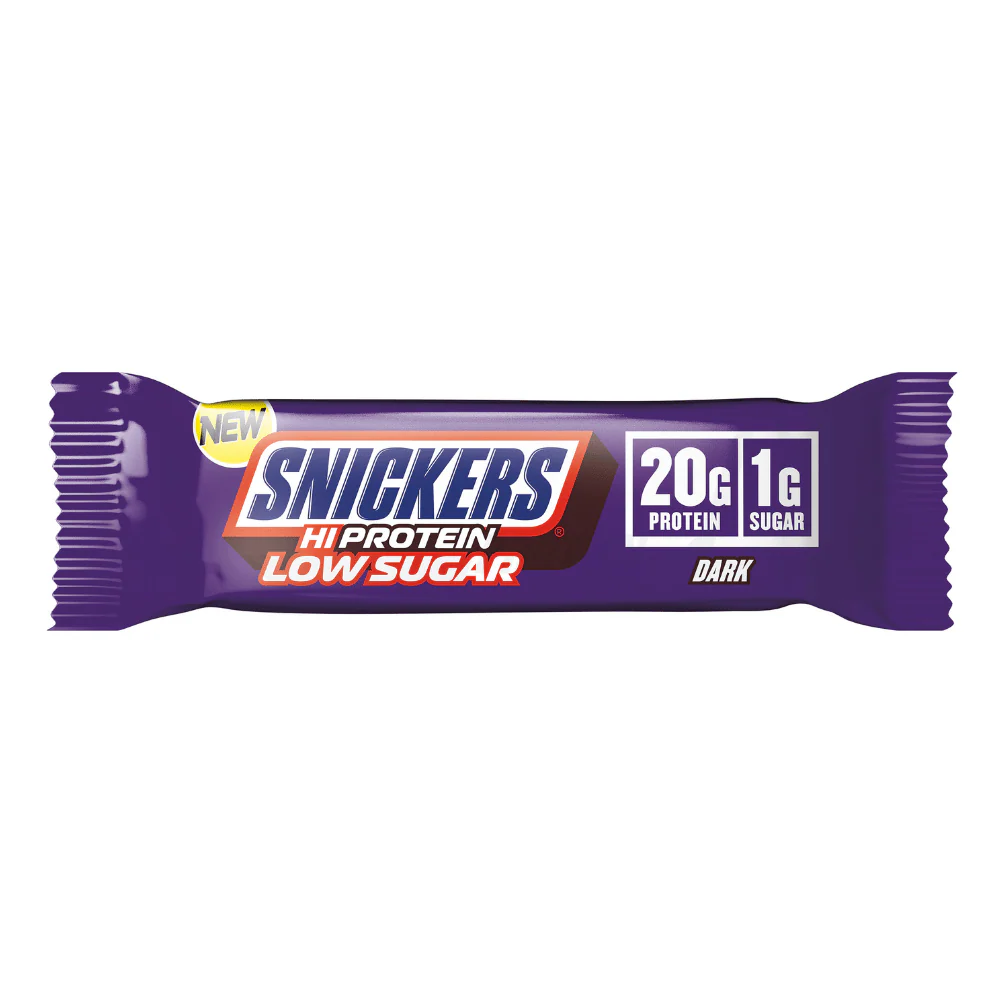[5056357999547 / 5056357999554] SNICKERS HI PROTEIN DARK CHOCO LOW SUGAR BAR 57G