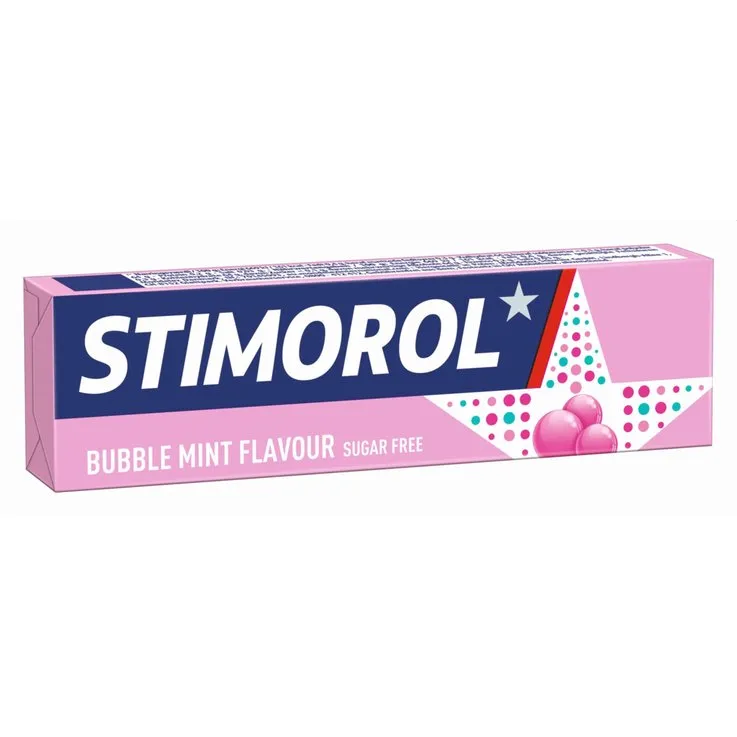[8723400940210 / 87337464] STIMOROL BUBBLE MINT SUGAR FREE 14G
