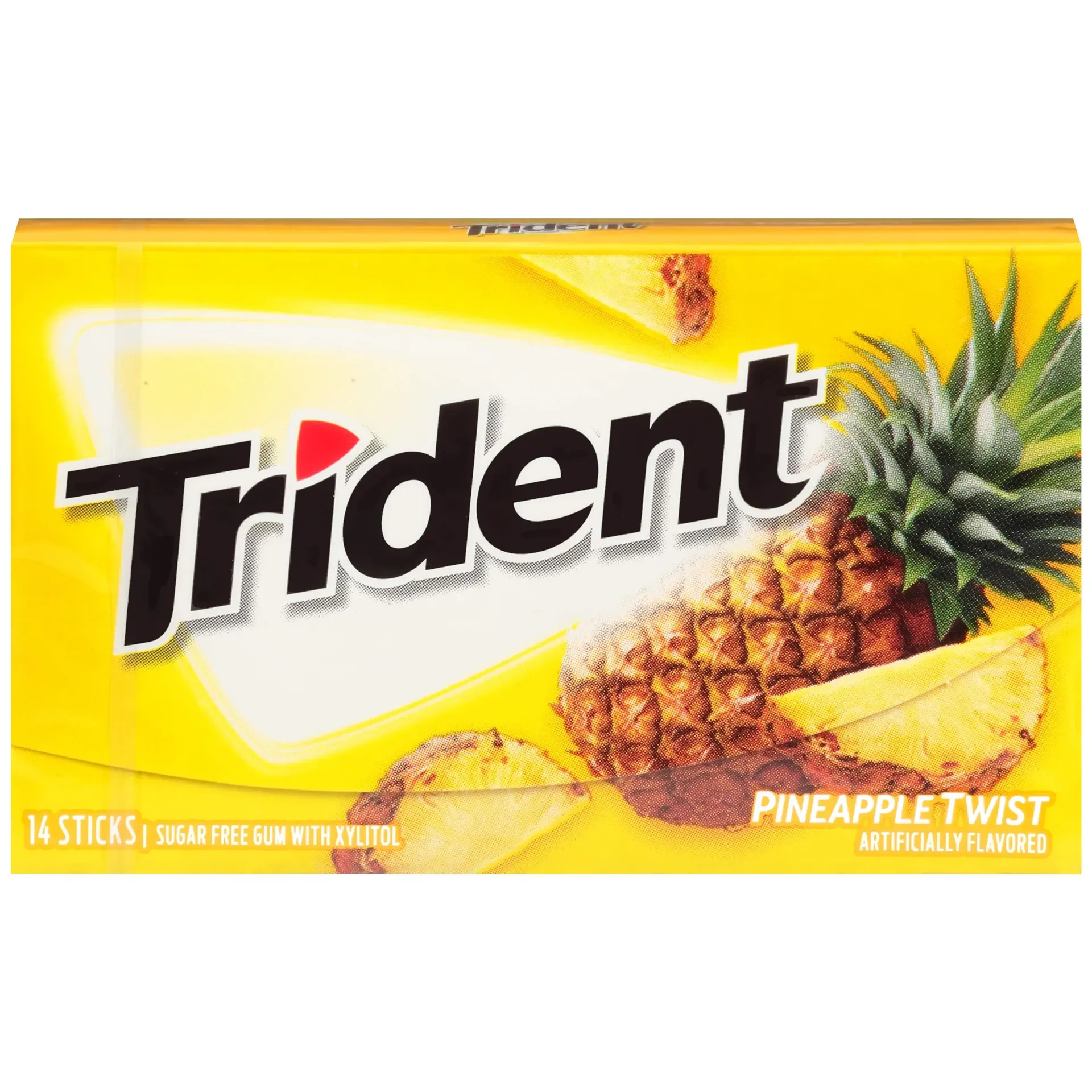 [070221013899 / 73390055240] TRIDENT PINEAPPLE SUGAR FREE 14STICKS