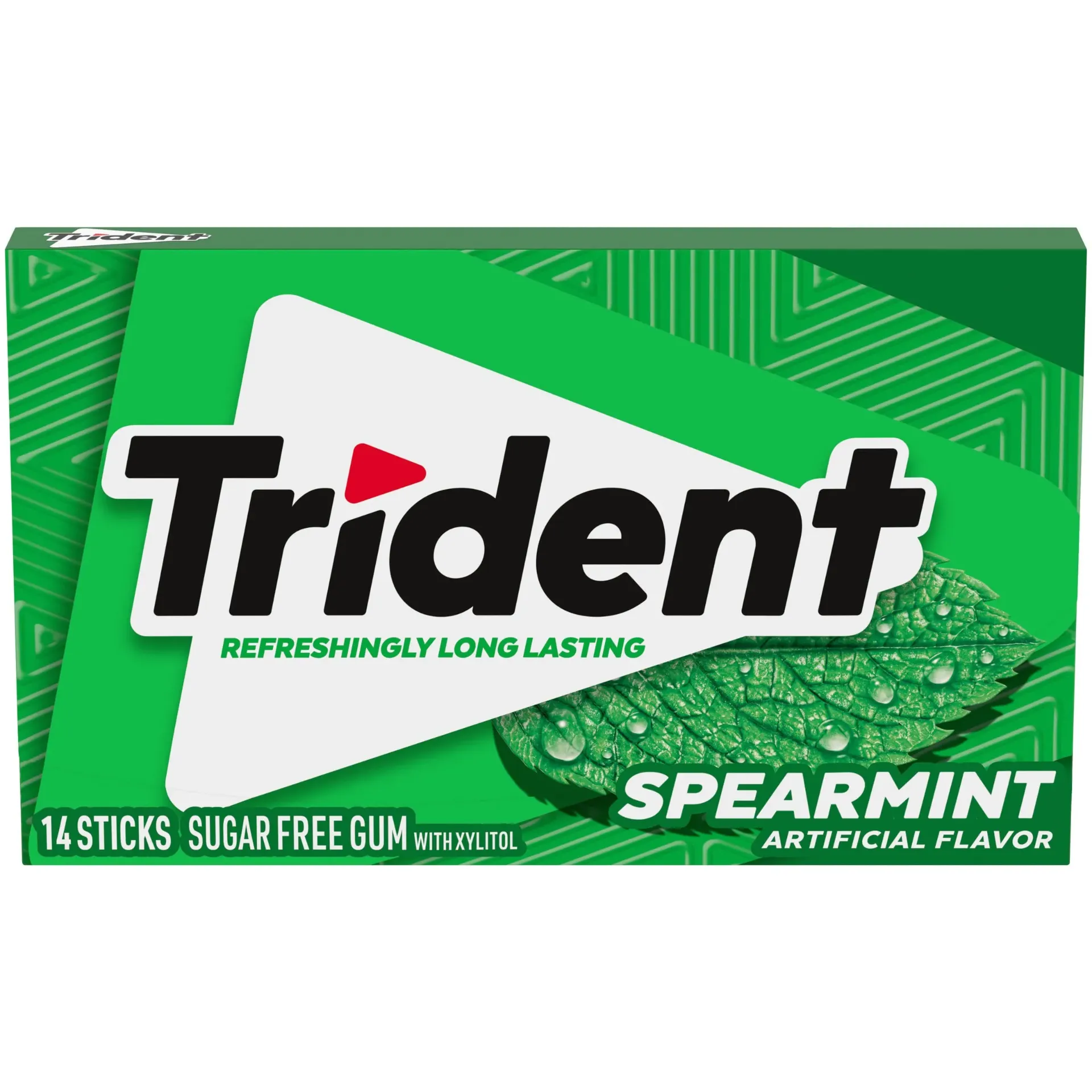 TRIDENT SPEARMINT FLAVOR SUGAR FREE 14STICKS