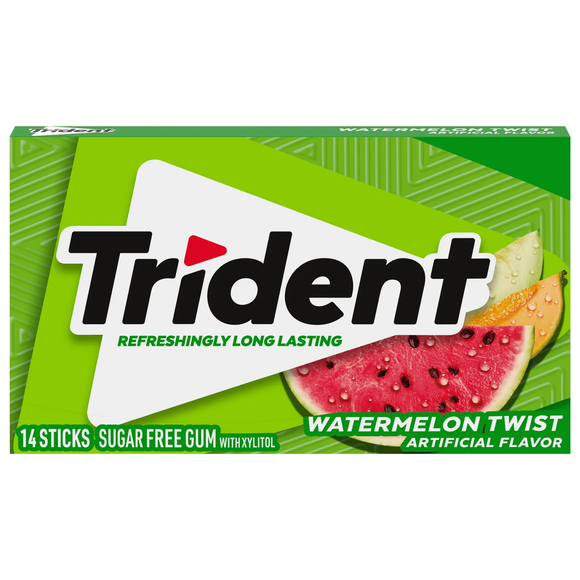 TRIDENT WATERMELON FLAVOR SUGAR FREE 14STICKS