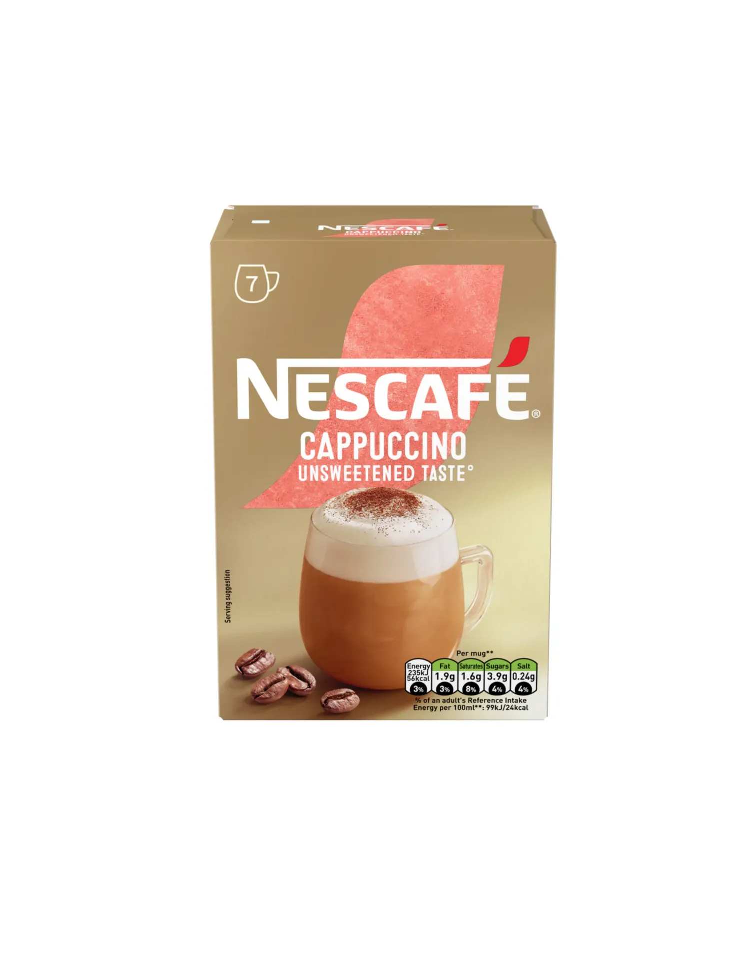 [8445291746060] NESCAFE CAPPUCCINO UNSWEETEND 7STICK