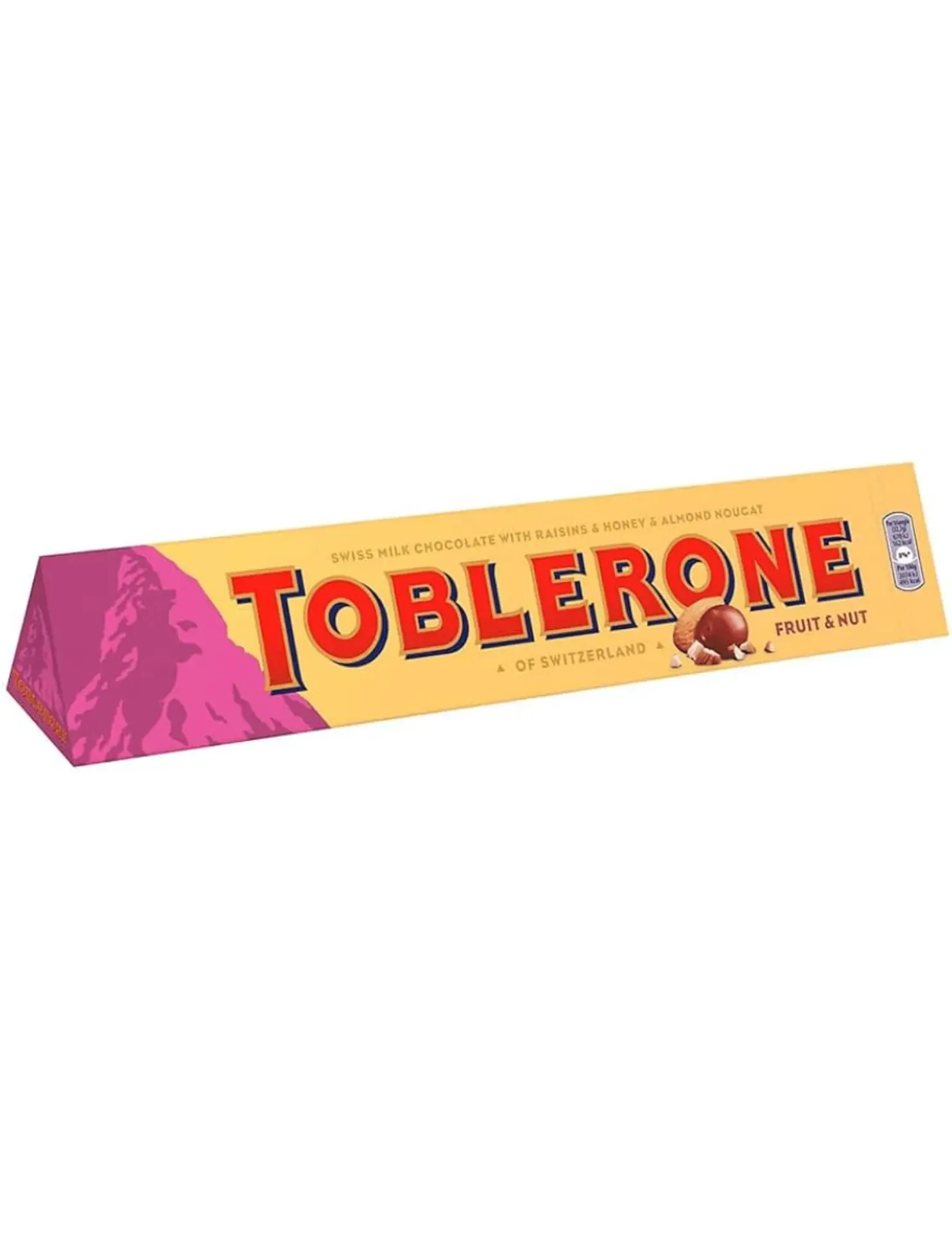 TOBLERONE FRUIT AND NUT 100G