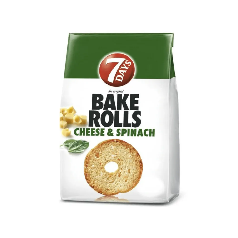7DAYS BAKE ROLLS CHEESE AND SPINACH 80G