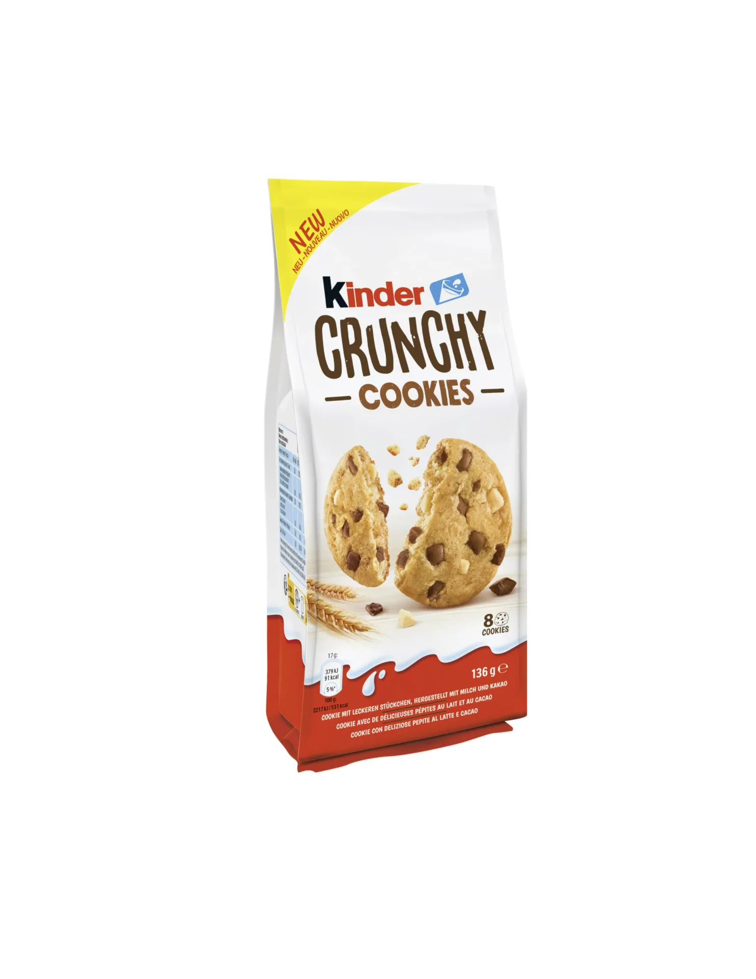 KINDER CRUNCHY COOKIES 136G