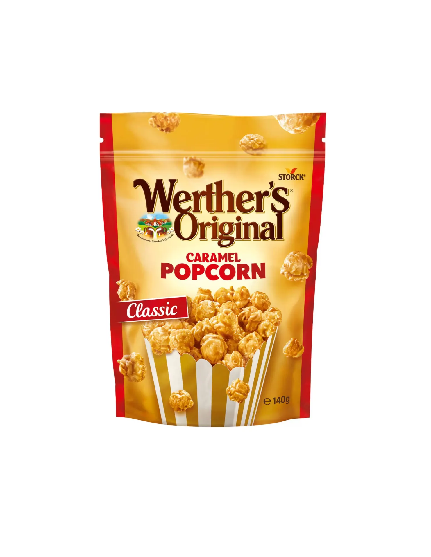 [4014400138009 / 4014400925319] WERTHERS ORIGINAL POPCORN CLASSIC CARAMEL 140G
