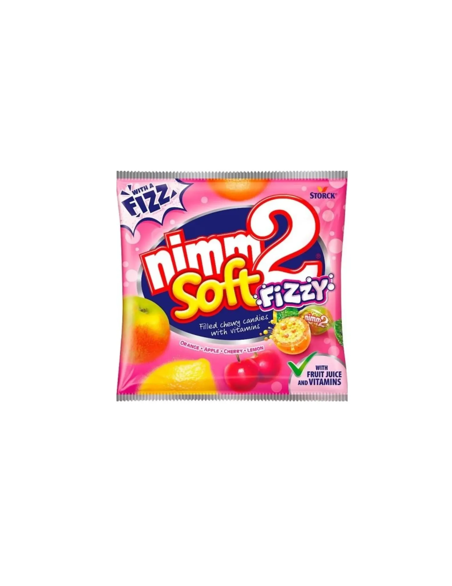 NIMM2 SOFT FILLED CANDY WITH VITAMIN FIZZ 195G