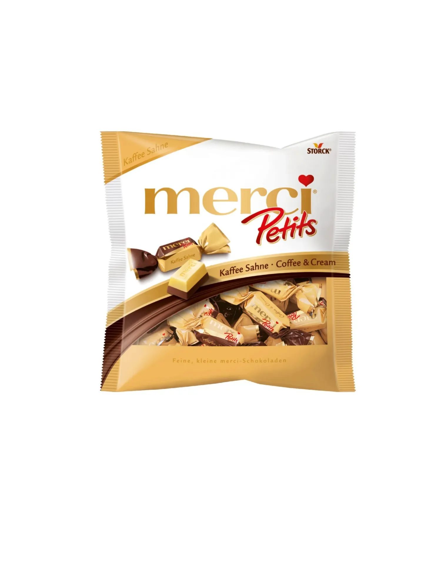 MERCI PETITS WHITE AND COFFEE CREAM 125G