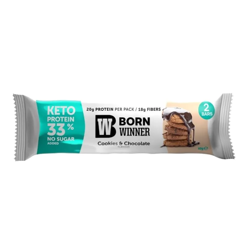 BW KETO PROTEIN BAR COOKIES & CHOCOLATE 60G