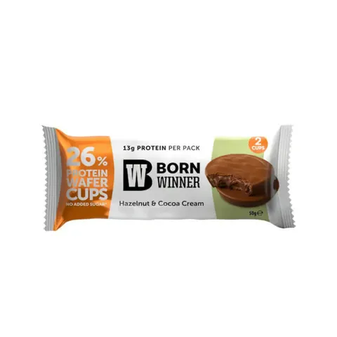 [5060961652484] BW PROTEIN WAFER CUPS WITH HAZELNUT AND COCOA  CREAM 50G